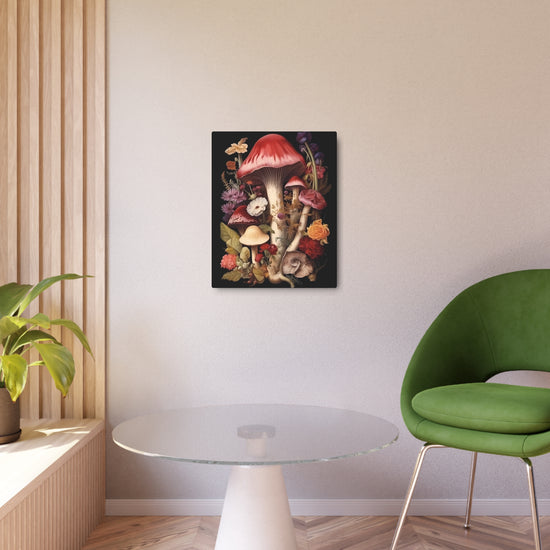 Vintage Mushroom Botanical Metal Art – Floral Toadstool Wall Decor - The Art Hub