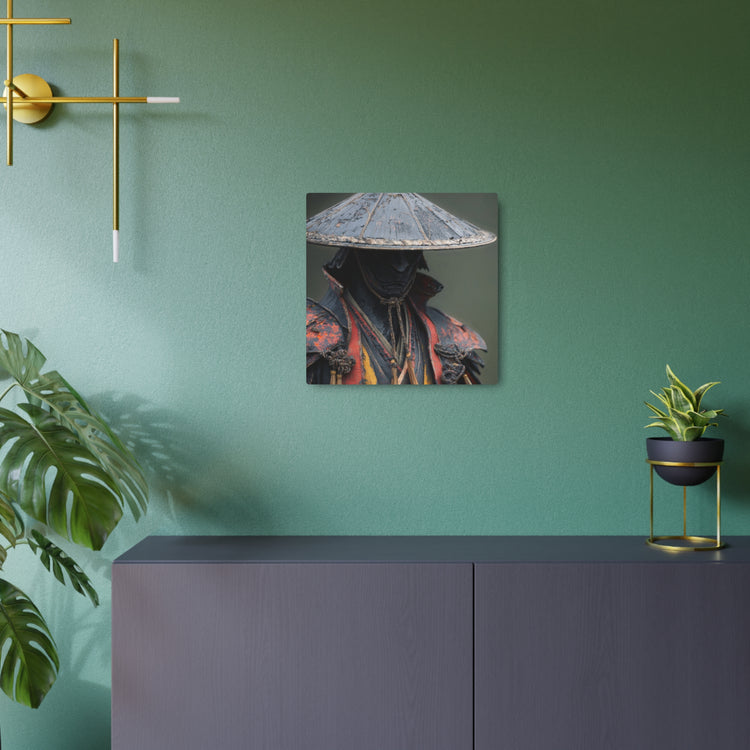 Metal Art Sign — Samurai Warrior Rustic Metal Wall Plaque - The Art Hub