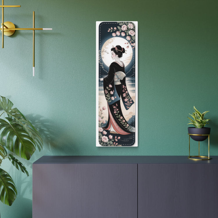 Geisha Moon Metal Art Kimono Wall Decor - The Art Hub
