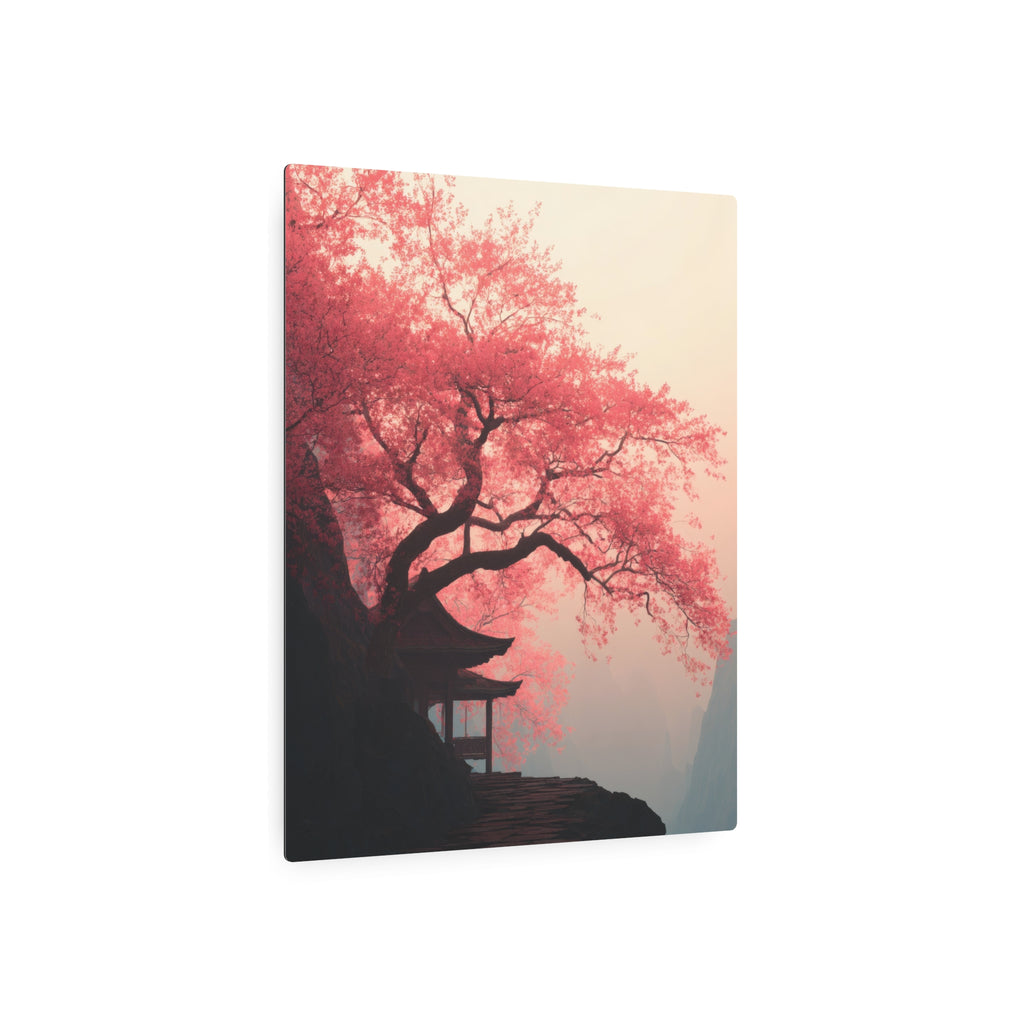 Metal Art Sign – Tranquil Cherry Blossom Zen Wall Decor