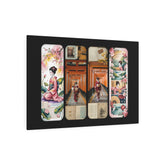 Asian Vintage Collage Metal Art - The Art Hub