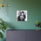 Metal Art — Beautiful Girl Floral Portrait Wall Decor - The Art Hub