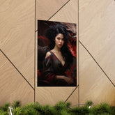 Dragon Empress Matte Poster — Dark Fantasy Portrait Wall Art - The Art Hub