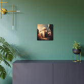 Islamic Mosque Metal Art Desert Sunrise Architectural Wall Decor - The Art Hub