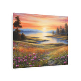 Metal ArtSunset Meadow Landscape Wall Art - The Art Hub