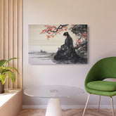 Metal Art Japanese Geisha Landscape Wall Art - The Art Hub