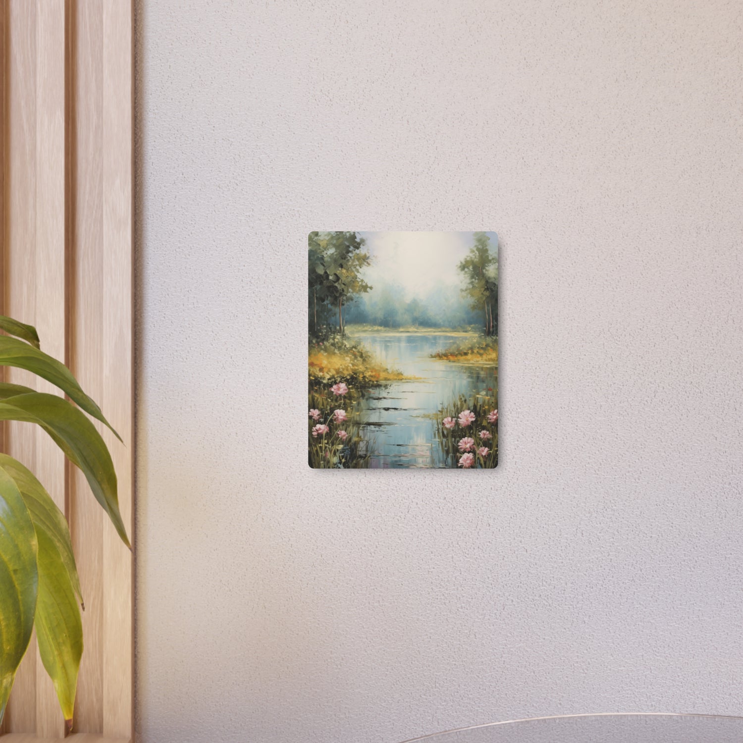 Metal Art - Tranquil Lakeside Meadow Landscape Wall Decor - The Art Hub