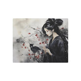 Metal Art Elegant Geisha & Cat Wall Decor - The Art Hub