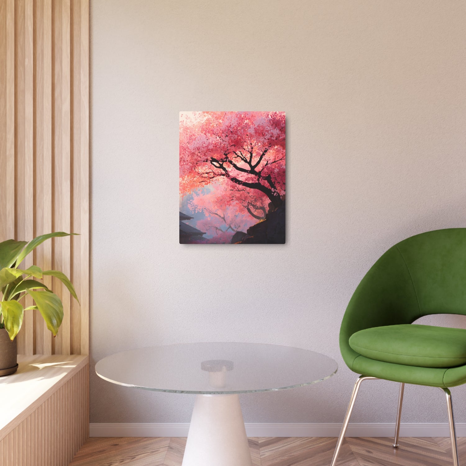 Cherry Blossom Metal Art Sign – Japanese Sakura Wall Decor - The Art Hub