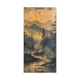 Mountain Mist Landscape Canvas Art— Rustic Pine Forest Wall Art - The Art Hub