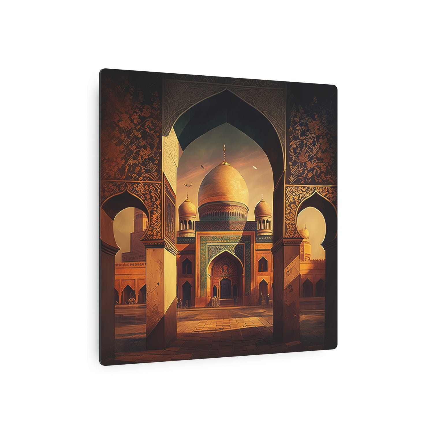 Metal Art Golden Mosque Archway Wall Decor - The Art Hub
