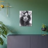 Metal Art — Beautiful Girl Floral Portrait Wall Decor - The Art Hub