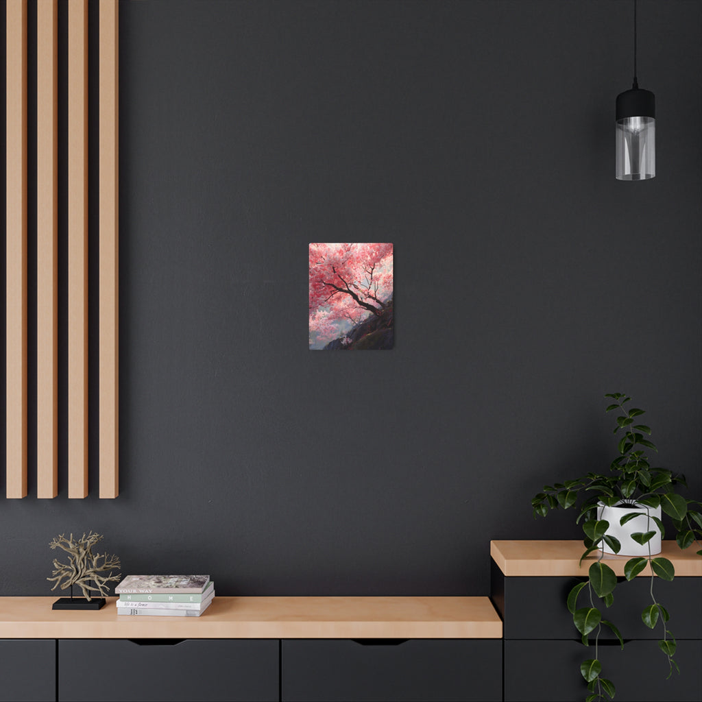 Cherry Blossom Metal Art Sign — Japanese Sakura Wall Décor