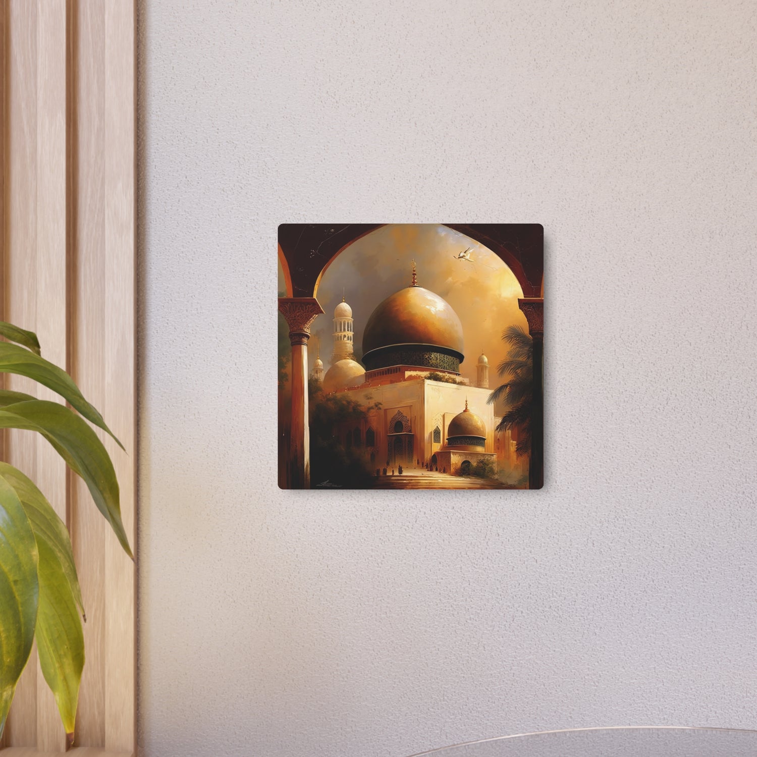 Metal Art Golden Mosque Dome Wall Art (Islamic Architecture Decor) - The Art Hub