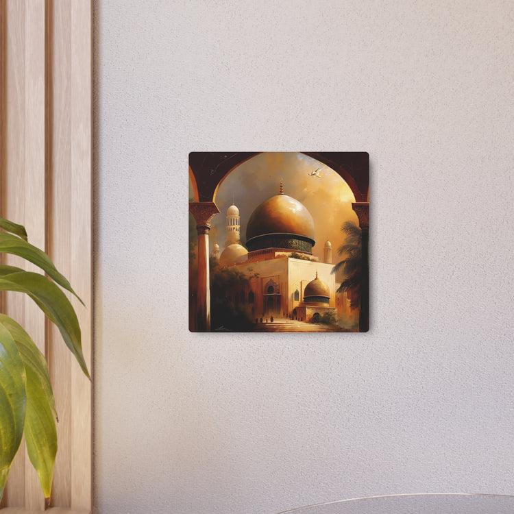 Metal Art Golden Mosque Dome Wall Art (Islamic Architecture Decor) - The Art Hub