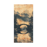 Chinese Landscape Painting Art — Misty Forest Landscape Matte Stretched Print - The Art Hub