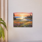 Metal ArtSunset Meadow Landscape Wall Art - The Art Hub