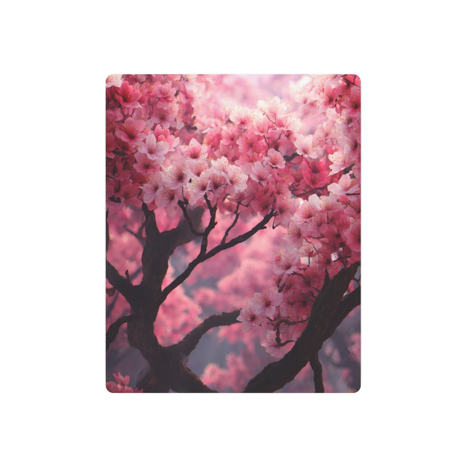 Cherry Blossom Metal Art Sign — Pink Floral Wall Decor - The Art Hub