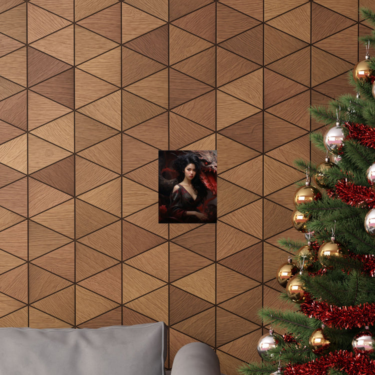 Dragon Empress Matte Poster — Dark Fantasy Portrait Wall Art - The Art Hub