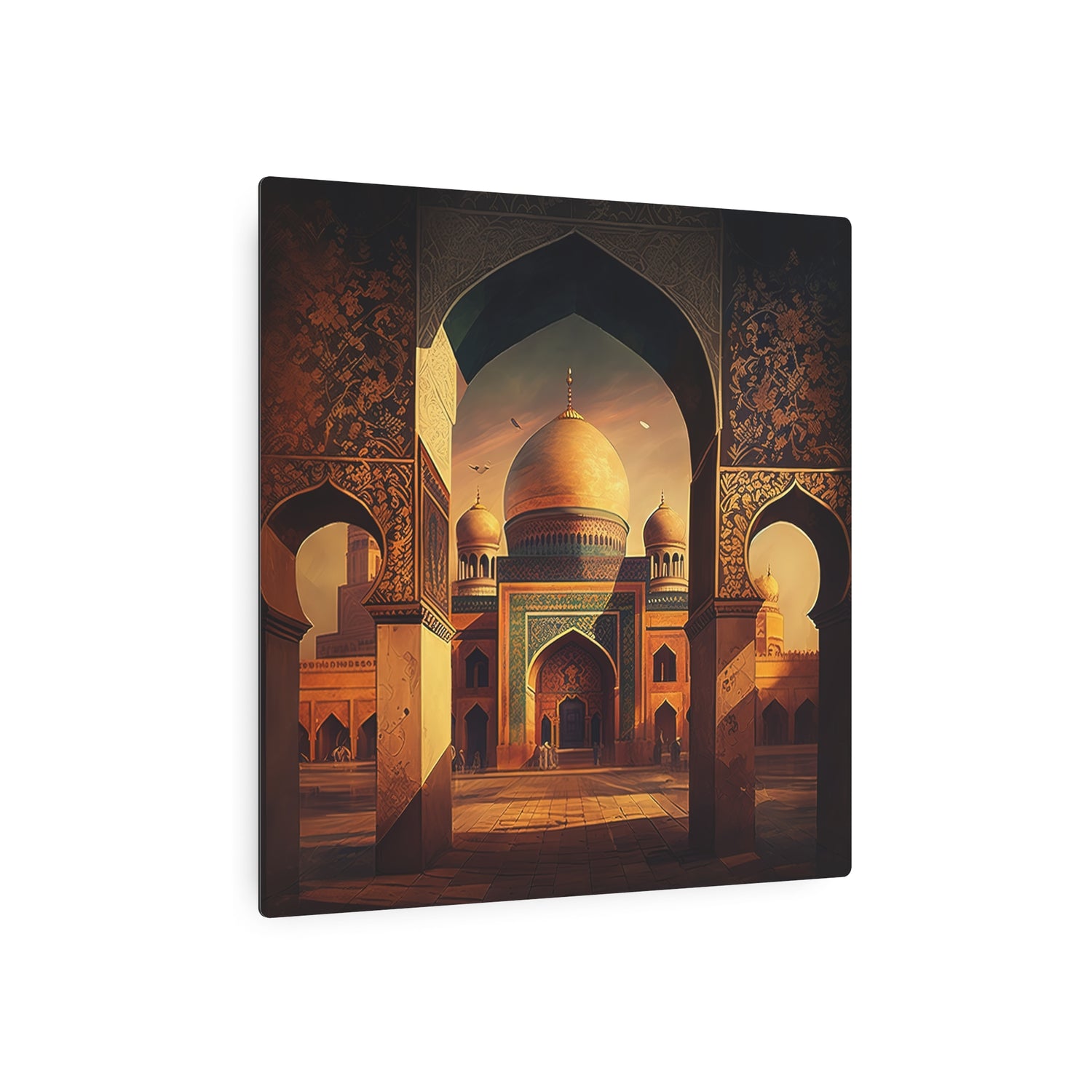 Metal Art Golden Mosque Archway Wall Decor - The Art Hub