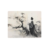 Metal Art Zen Geisha Ink Landscape Wall Plaque - The Art Hub