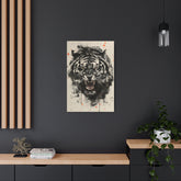 Roaring Tiger Metal Art Sign Fierce Wall Decor for Home, Office & Garage - The Art Hub