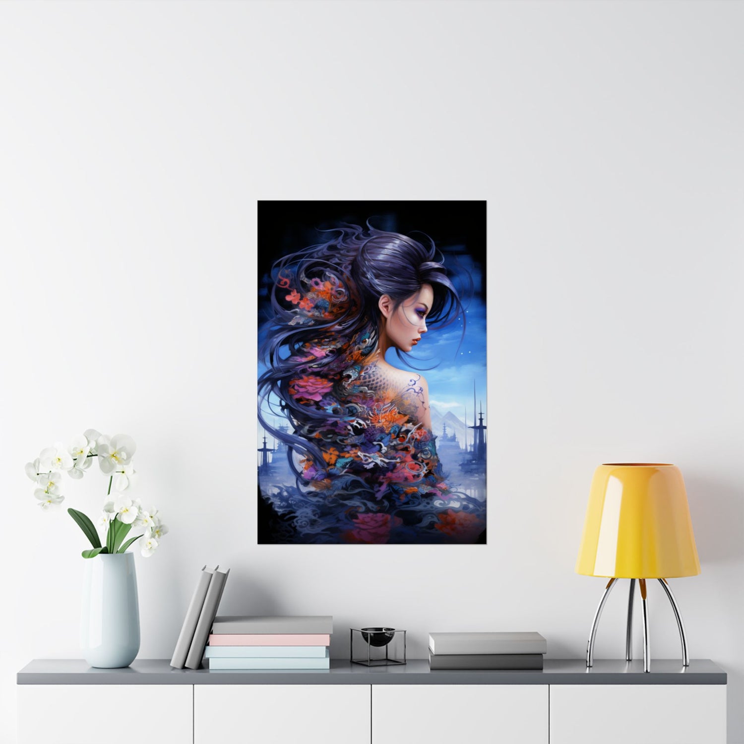 Fantasy Vertical Poster — Minimal Modern Wall Art - The Art Hub