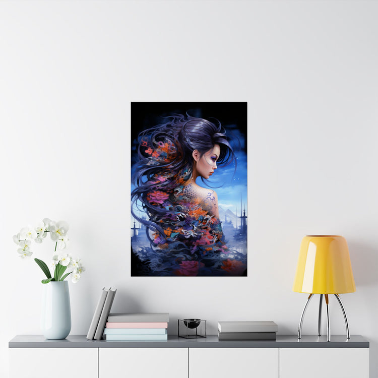 Fantasy Vertical Poster — Minimal Modern Wall Art - The Art Hub