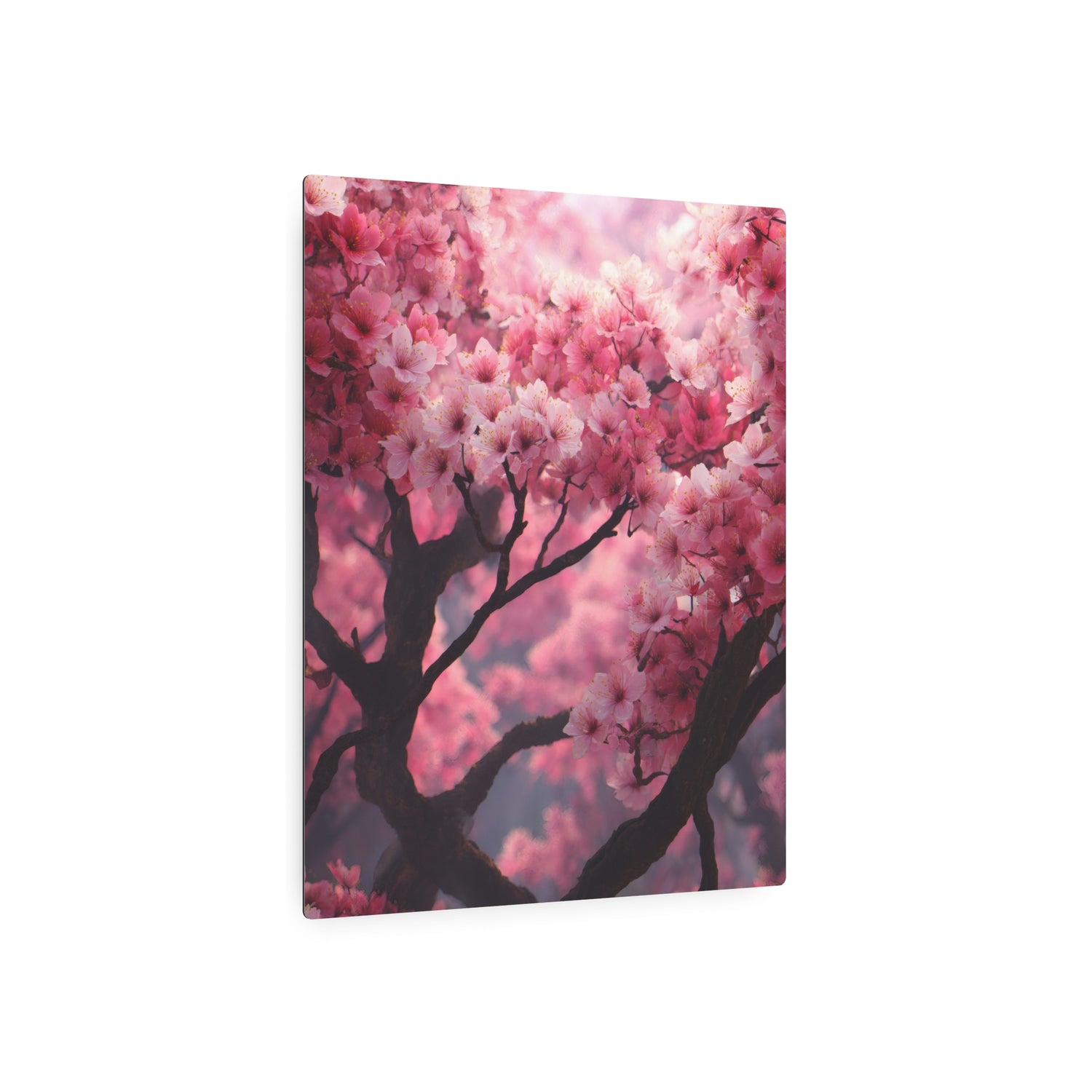 Cherry Blossom Metal Art Sign — Pink Floral Wall Decor - The Art Hub