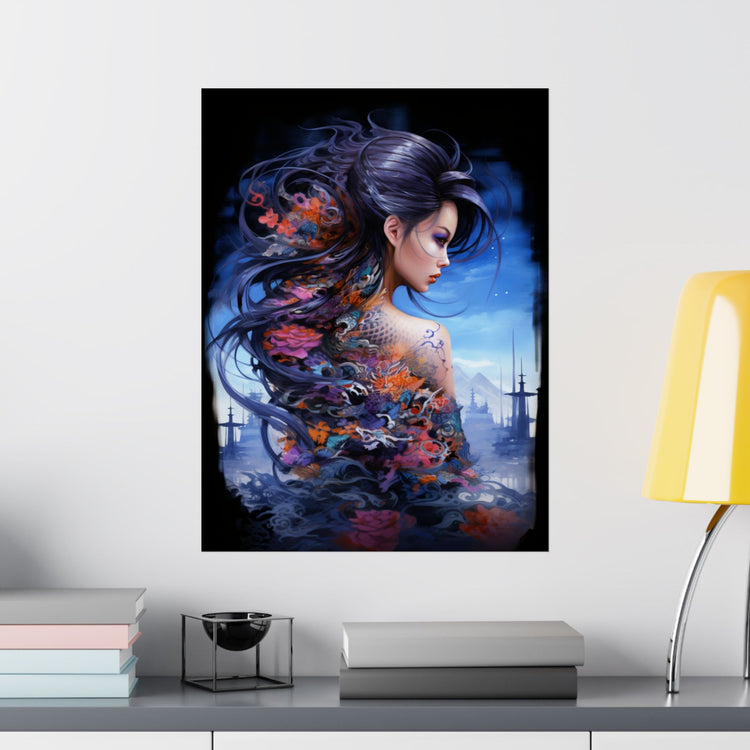 Fantasy Vertical Poster — Minimal Modern Wall Art - The Art Hub