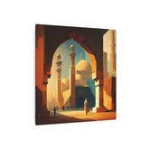 Metal Art Golden Mosque Landscape Wall Decor - The Art Hub