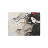Metal Art Elegant Geisha Wall Plaque (Asian Ink-Style Décor) - The Art Hub