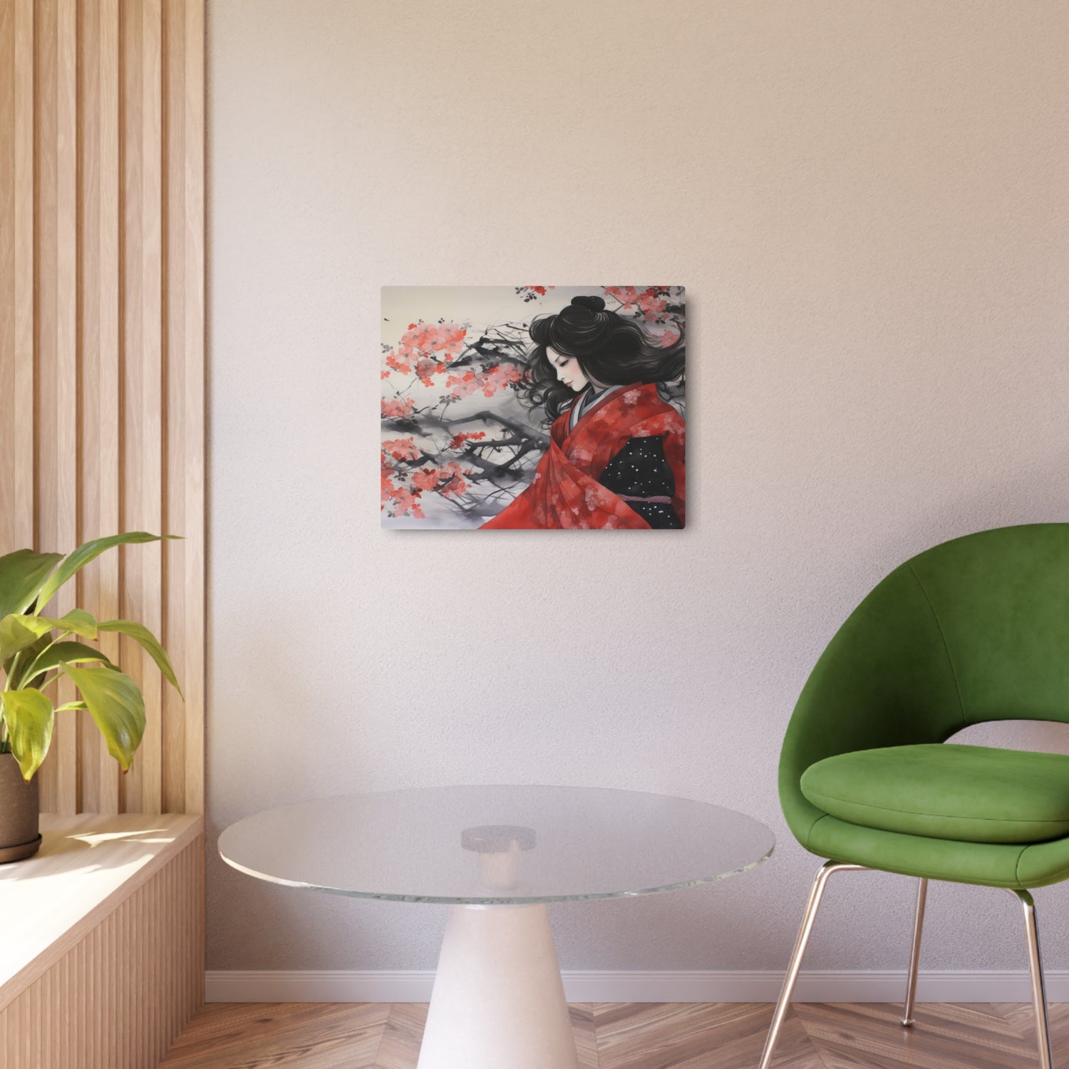 Metal Art Sakura Geisha Wall Decor - The Art Hub
