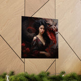 Dragon Empress Matte Poster — Dark Fantasy Portrait Wall Art - The Art Hub