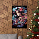 Matte Vertical Poster — Ethereal Floral Woman Art Print - The Art Hub