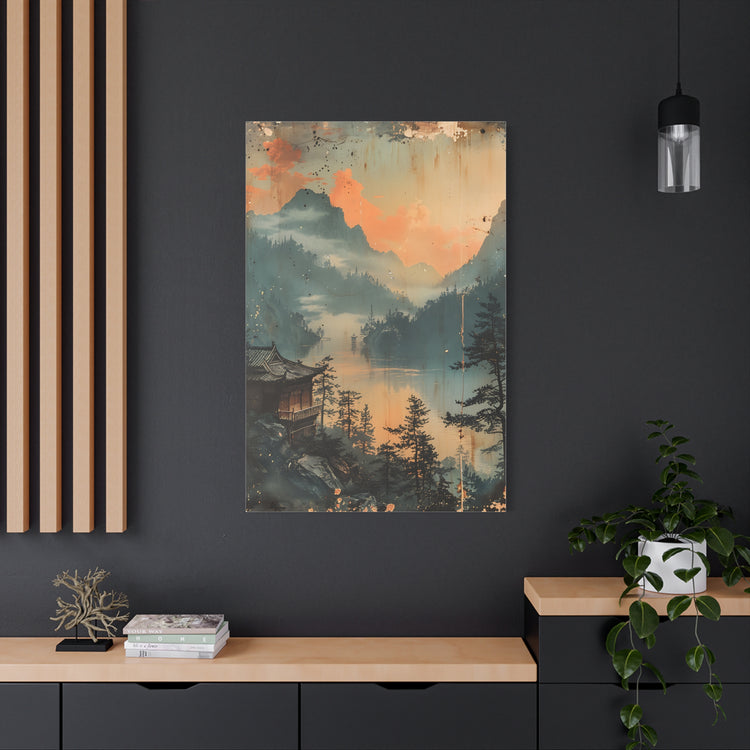 Chinese Landscape Art — Tranquil Mountain Lake Landscape - The Art Hub