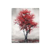 Red Tree Metal Art Sign Modern Abstract Wall Decor - The Art Hub