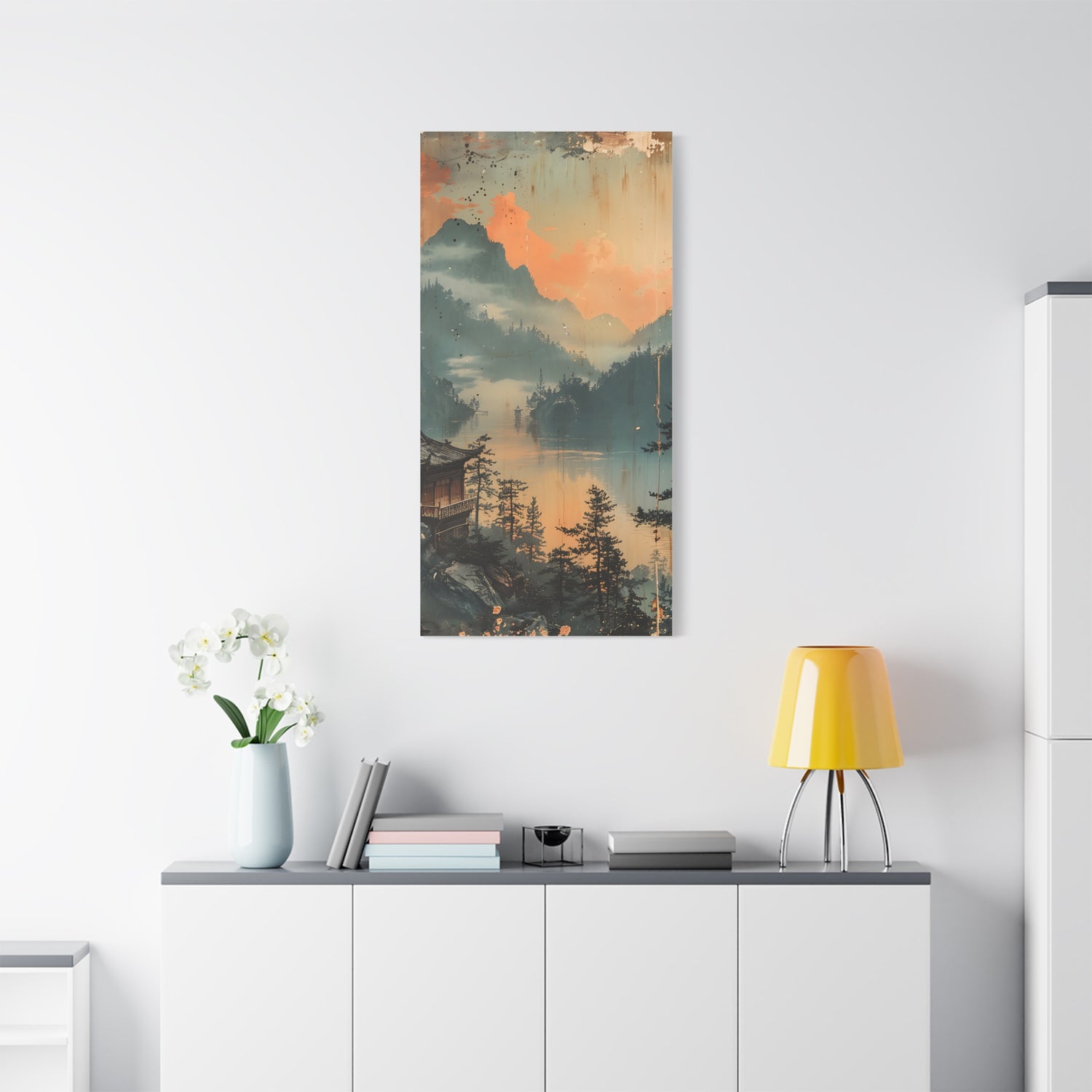 Chinese Landscape Art — Tranquil Mountain Lake Landscape - The Art Hub