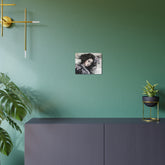 Metal Art Elegant Geisha Portrait Wall Decor with Cherry Blossoms - The Art Hub