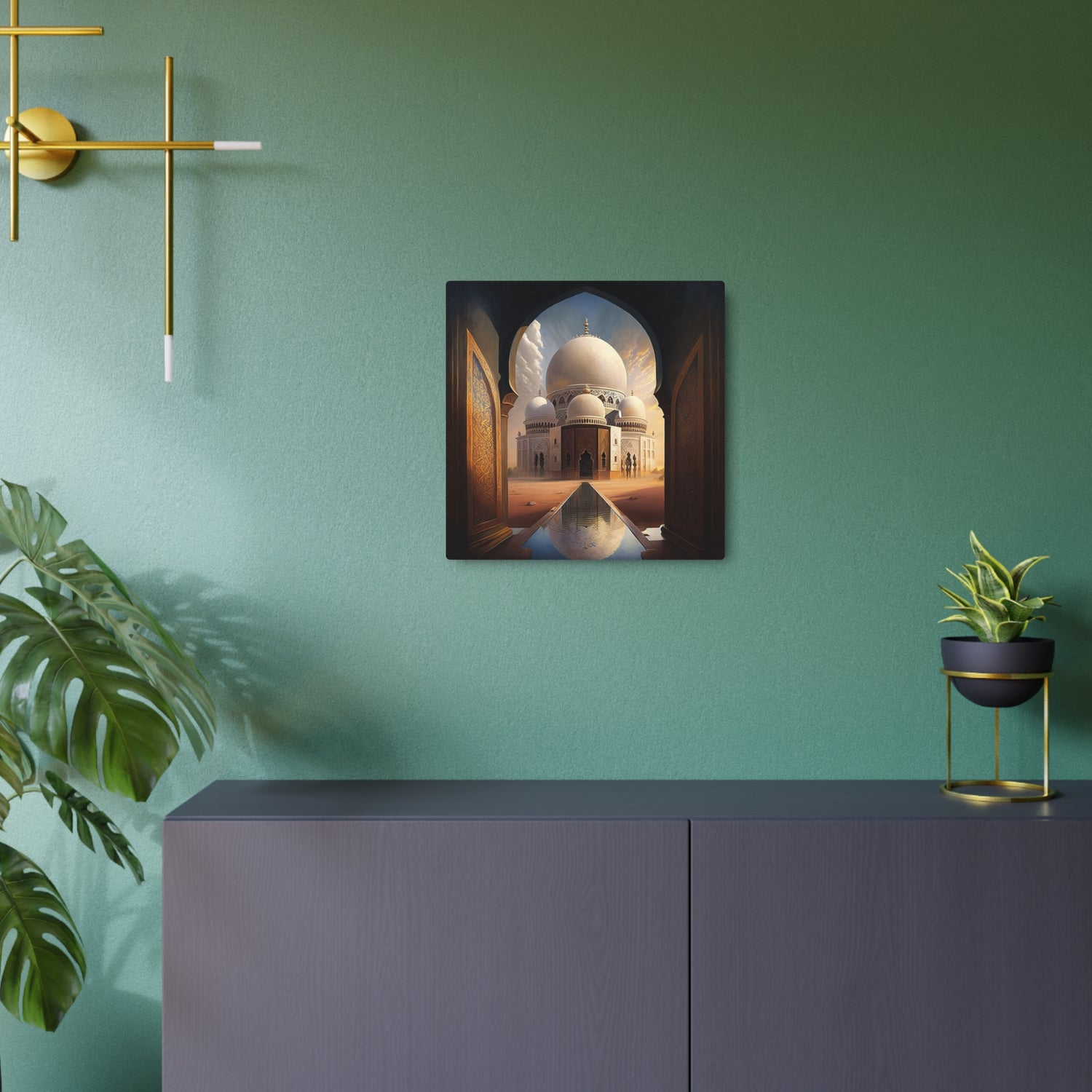 Islamic Mosque Metal Art Dome Architecture Wall Decor - The Art Hub