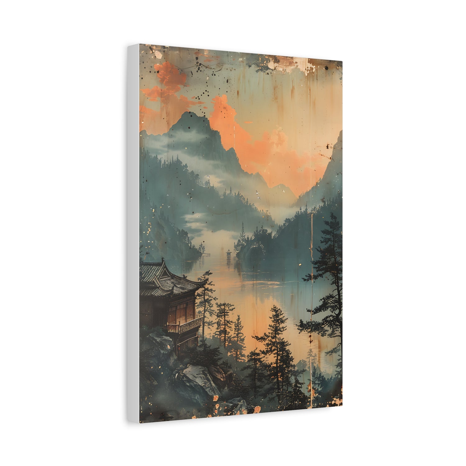 Chinese Landscape Art — Tranquil Mountain Lake Landscape - The Art Hub