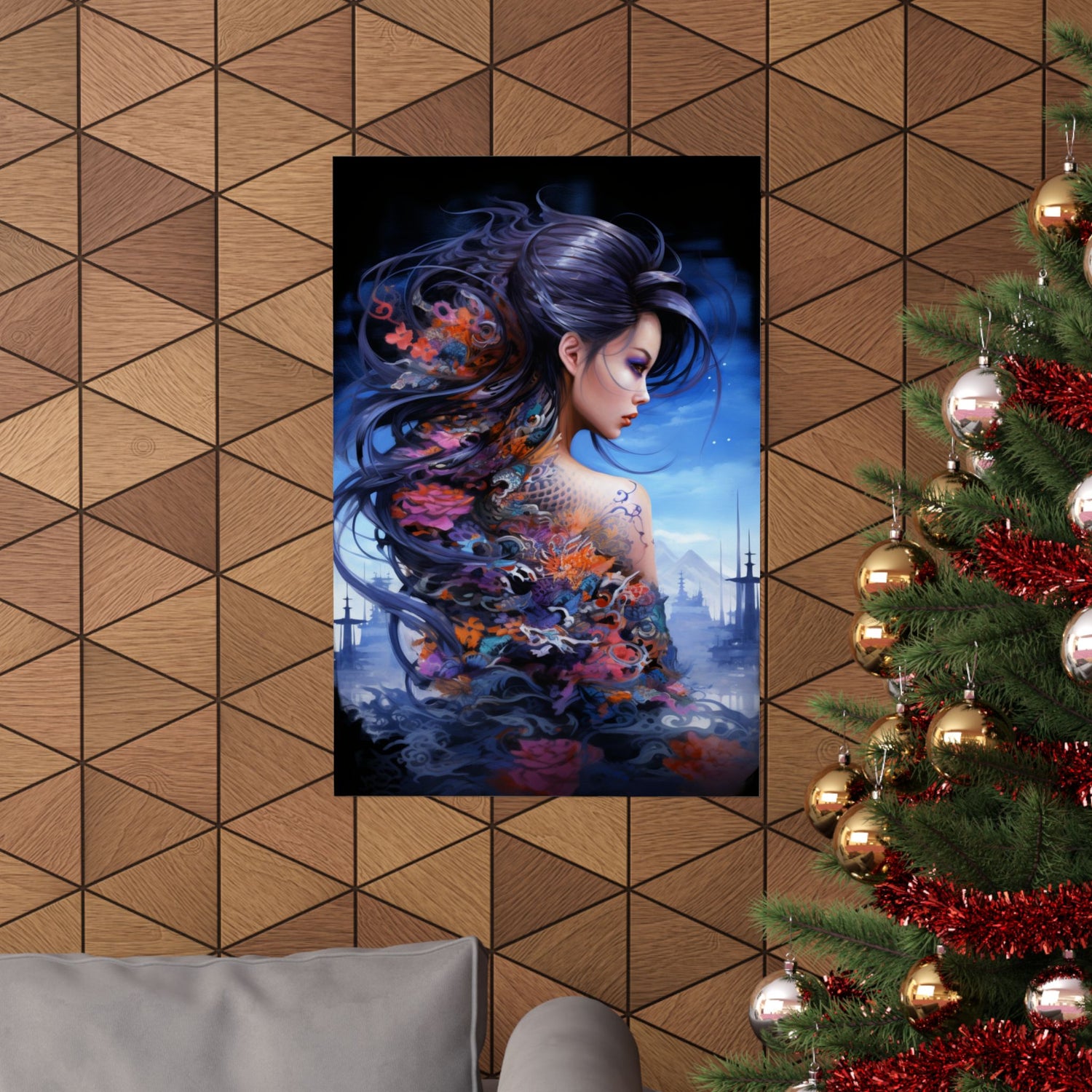 Fantasy Vertical Poster — Minimal Modern Wall Art - The Art Hub