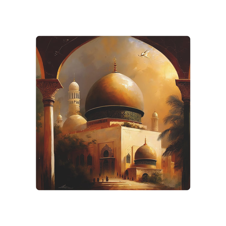 Metal Art Golden Mosque Dome Wall Art (Islamic Architecture Decor) - The Art Hub