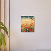 Wildflower Field Metal Art — Dreamy Poppy Meadow Wall Decor - The Art Hub