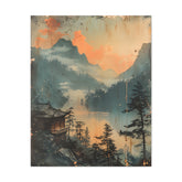Chinese Landscape Art — Tranquil Mountain Lake Landscape - The Art Hub
