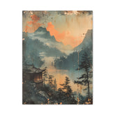 Chinese Landscape Art — Tranquil Mountain Lake Landscape - The Art Hub
