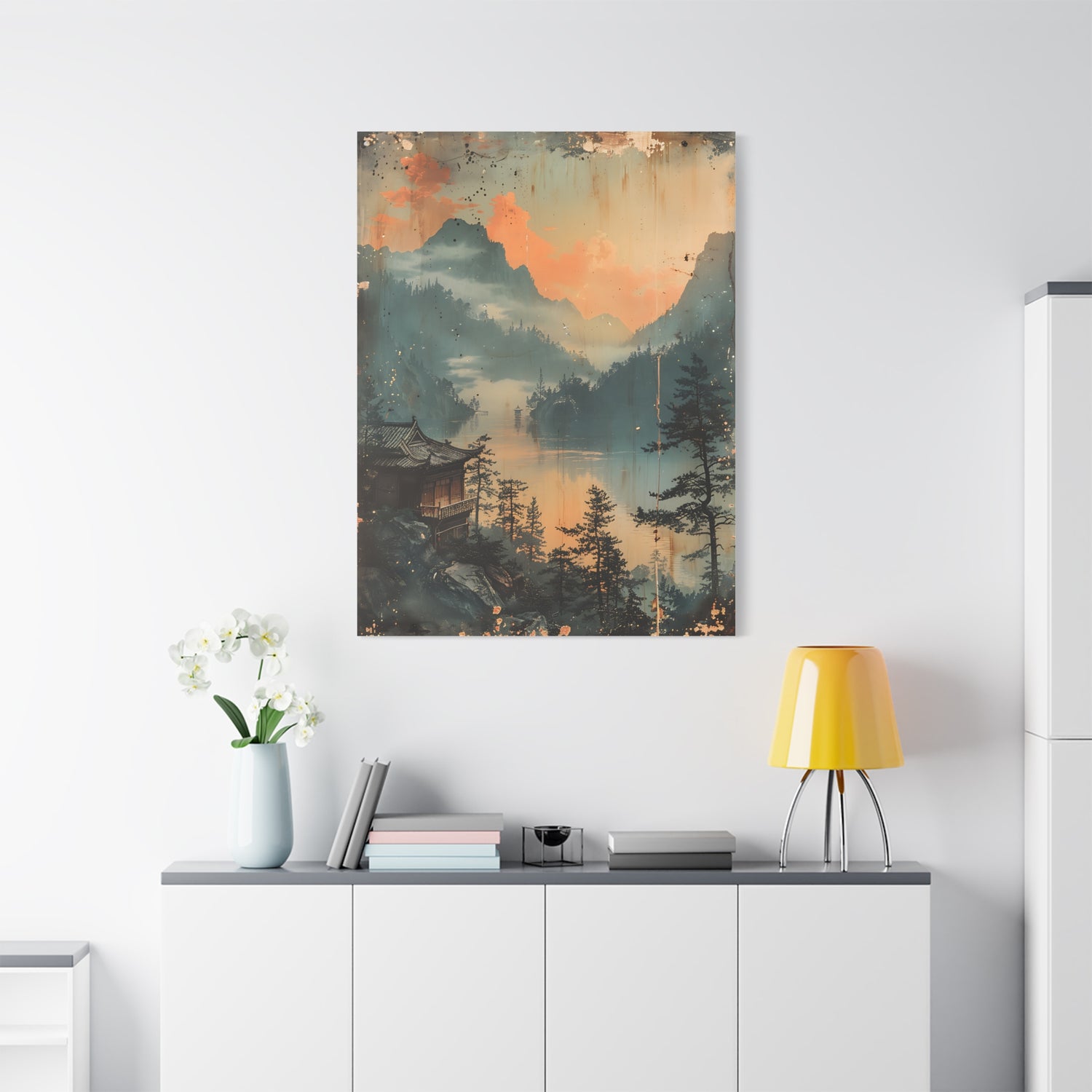 Chinese Landscape Art — Tranquil Mountain Lake Landscape - The Art Hub