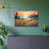 Metal ArtSunset Meadow Landscape Wall Art - The Art Hub