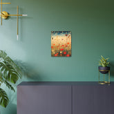 Wildflower Field Metal Art — Dreamy Poppy Meadow Wall Decor - The Art Hub