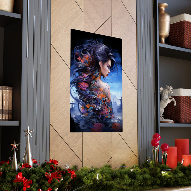 Fantasy Vertical Poster — Minimal Modern Wall Art - The Art Hub